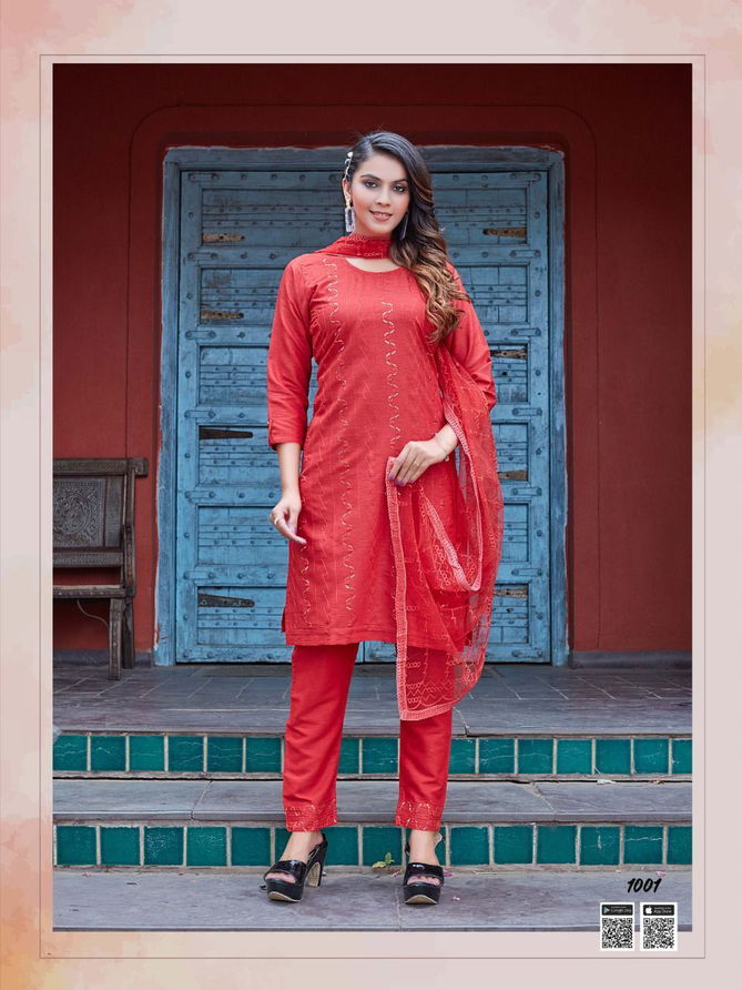 Smylee Ekta Fancy Ethnic Wear Heavy Rayon Ready Made Collection